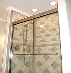 frameless shower door 4ft